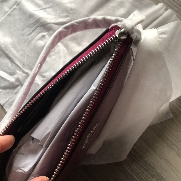 New Coach leather Wristlet Clutch Handbag Shoulder bag - Picture 4 of 5